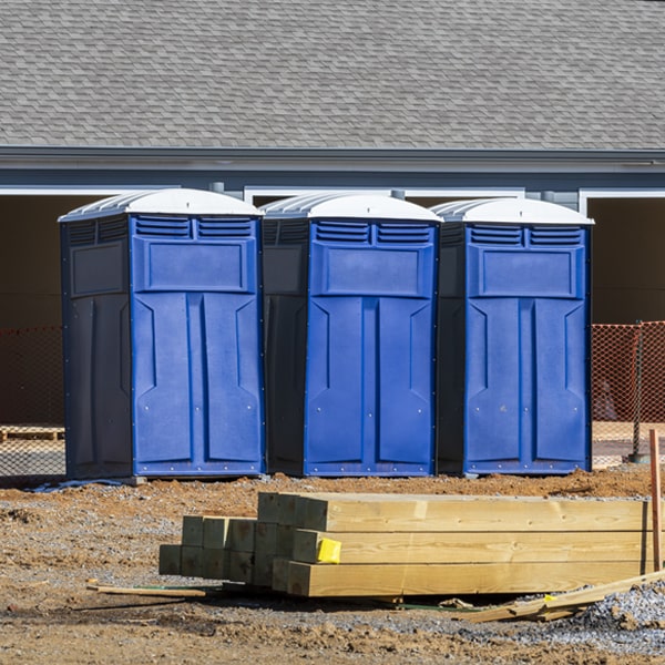 what is the expected delivery and pickup timeframe for the portable toilets in Thayer KS